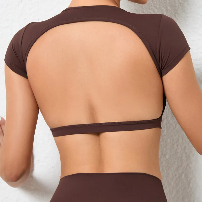 T-shirts de sport dos nu
