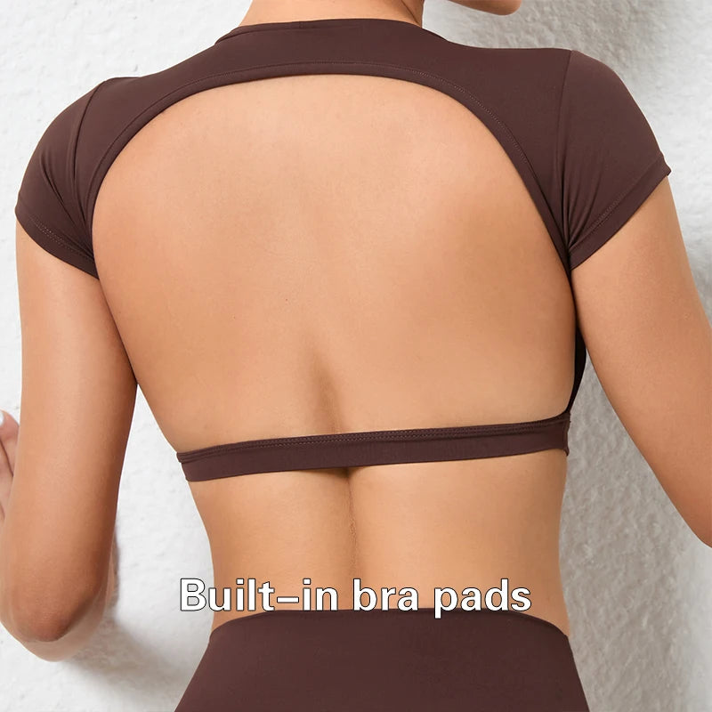 T-shirts de sport dos nu