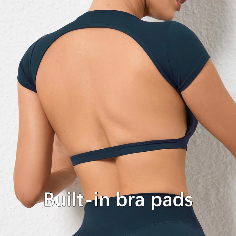 T-shirts de sport dos nu
