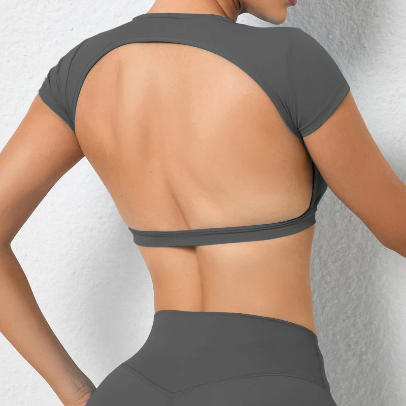 T-shirts de sport dos nu