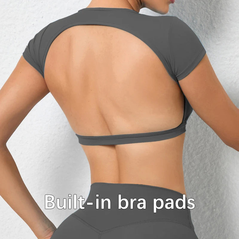 T-shirts de sport dos nu
