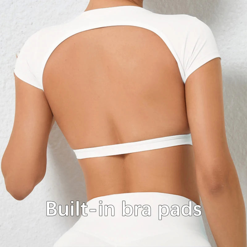 T-shirts de sport dos nu